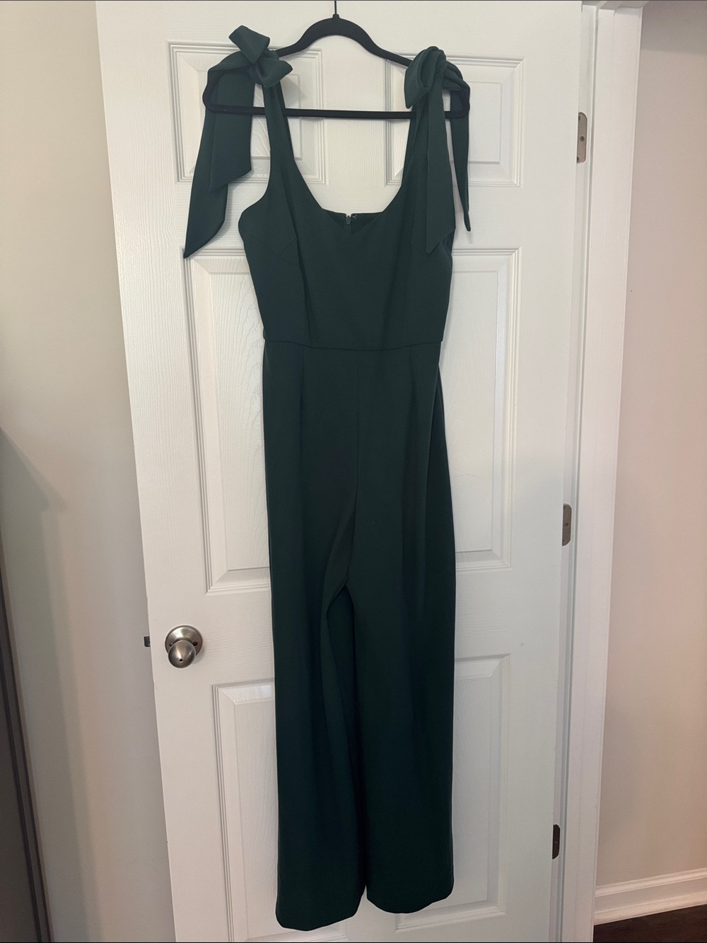 Gianni Bini Emerald Green Tie-Shoulder Jumpsuit